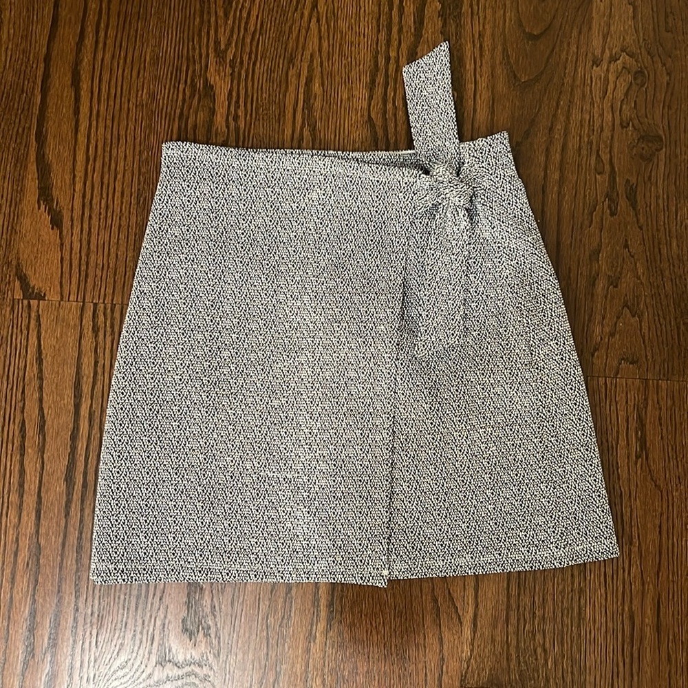 LOFT wrap mini skirt